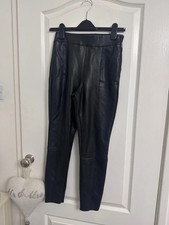 Topshop black petite leather