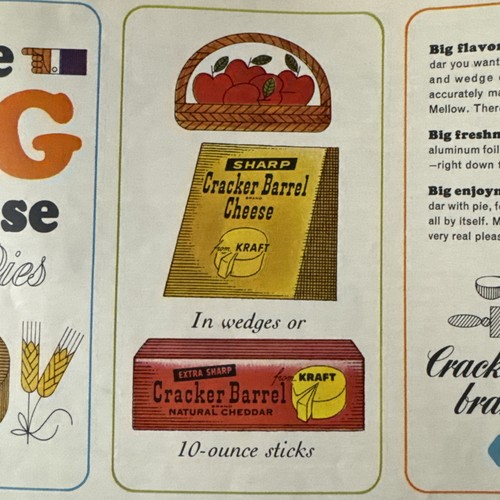 1964 kraft print cracker - kraft, ad,