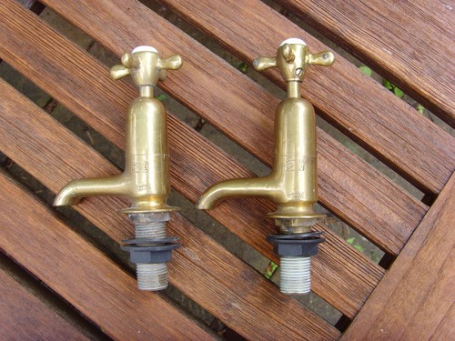 Pair vintage large - pair, taps