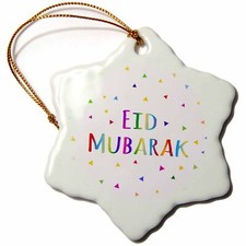 3dRose Eid Mubarak - happy Eid