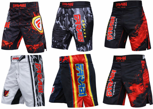 Farabi grappling mma shorts - farabi,