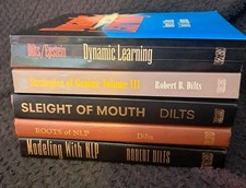 5x Robert B Dilts NLP Hypnotherapy Book Bundle - Sleight Of Mouth, Roots Of NLP