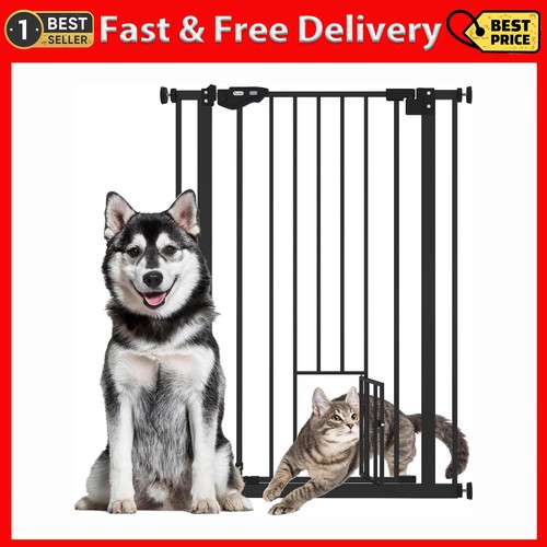 Pawhut extra tall dog gate - pawhut,