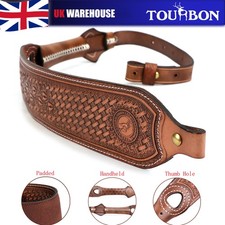 TOURBON Leather Rifle Strap