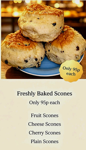 Freshly baked scones fruit - freshly,