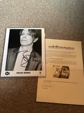 David Bowie Signed 8 X 10