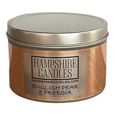English Pear and Freesia Candle, Strong Scented, Soy Wax, Handmade