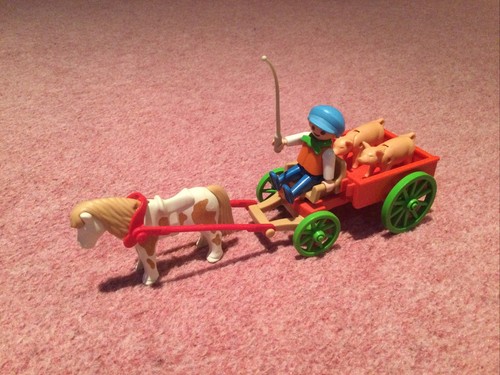 Playmobil boy farmer with cart - playmobil,
