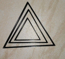 TRIANGLE COOKIE CUTTER seamless cookies craft cake decorating sugarcraft