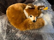 steiff fox with intact label
