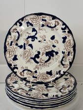 6 Stunning Early Masons Mandalay Dinner Plates 26cm