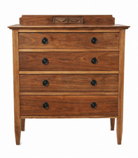 Vintage Solid Walnut Chest of
