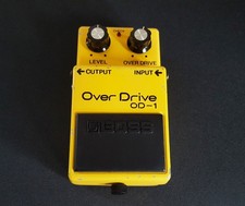 Boss OD-1 Overdrive Vintage 1981 Long Dash Black Label Guitar Pedal - FREE POST