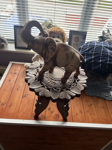 Elephant and table - and, with