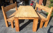 Reclaimed Teak Table And
