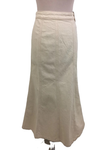 Women skirt ecru denim - women's,