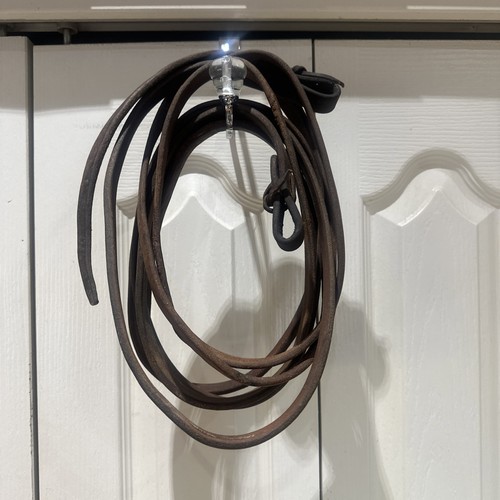 Western leather split reins - western,