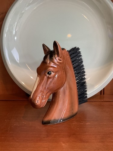 Retro glazed porcelain - porcelain, horse