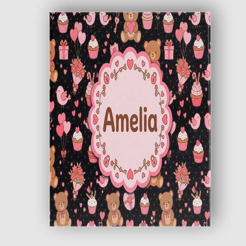 Canvas wall art custom name - wall,