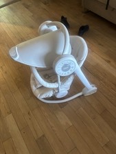 Mamas & Papas Starlight Baby Swing with Music and Lights, Folds Flat for Storage