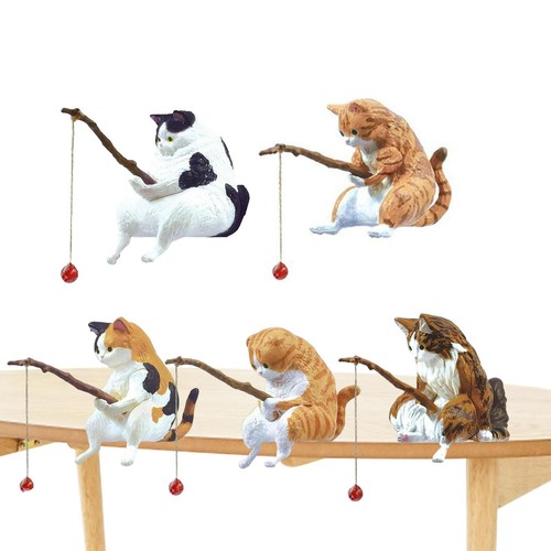 Resin cat figurine mini garden - cat,