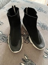 Ladies black Claudia Ghizzani fashion trainers/boots size 37