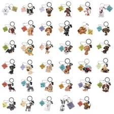 Wags & Whiskers Dog Keyring Keychains New - Select A Breed From Drop Menu