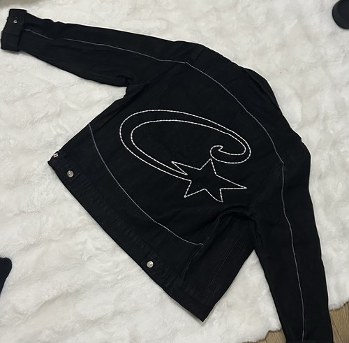 Corteiz black denim jacket - black,