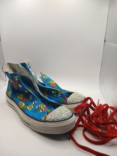 Womens converse blue floral - womens,