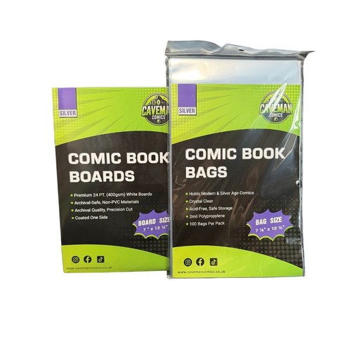 Silver age comic bags - silver,