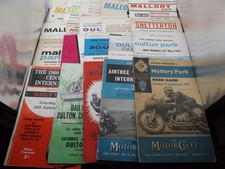 JOB LOT COLLECTION OF 20 MOTORCYCLE RACING PROGRAMMES 1956 to 1964 MIXED TRACKS