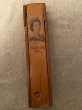 Antique wooden pencil case