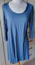 Mistral Ladies Dress, Size 14, Blue Floral T-Shirt Mini Dress or Long Top