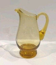 Vintage Amber Hand-Blow Glass