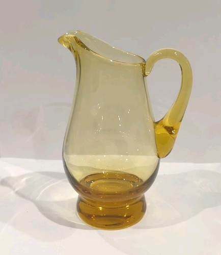 Vintage amber hand - hand-blow, glass