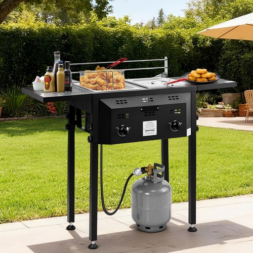 Deep fryer standing - deep, stainless