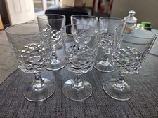 SIX CUT Glass Crystal  Glasses