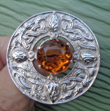 Iona Scottish Silver Brooch