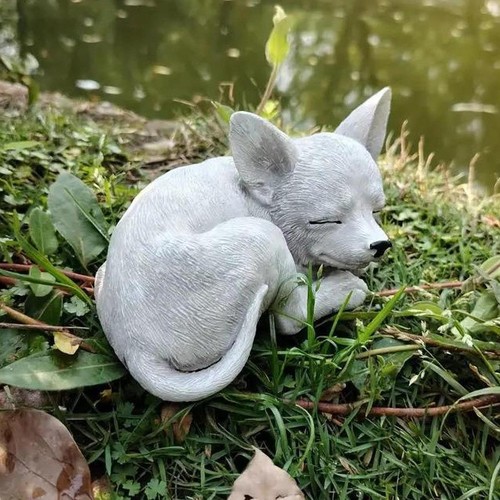 Lying fox ornament - ornament,