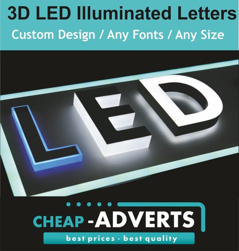 Letter led illuminated - 3d,