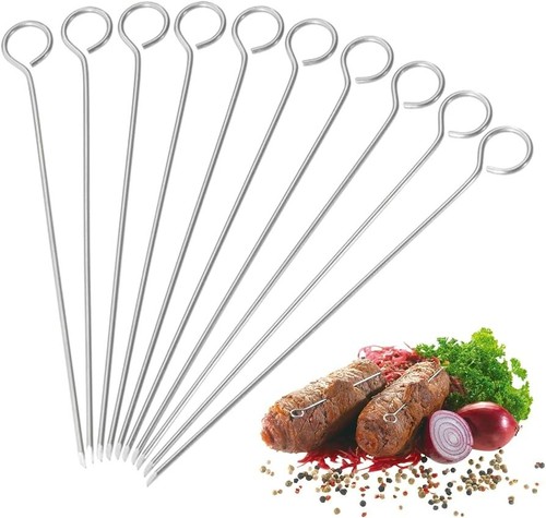 Metal bbq skewers - 10,