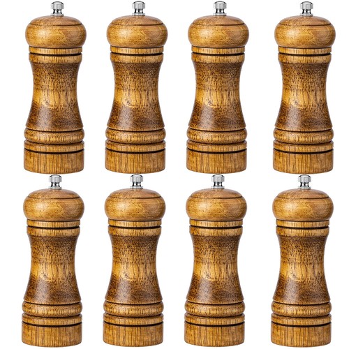 Refillable oak wooden salt - refillable,