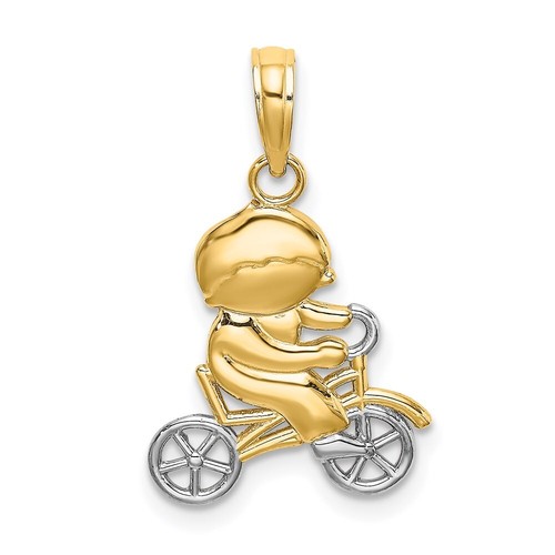 14k yellow gold - rhodium, little