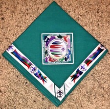 2019 Adventure Guides STAFF IST Teal Necker 24th Scout Jamboree Neckerchief MINT