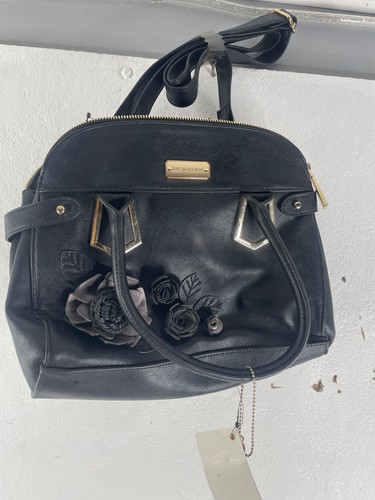 Big buddha purse black - big, floral