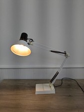 Vintage Anglepoise MicroMark White Swing Arm Table Lamp MM6594 Retro 80s Working