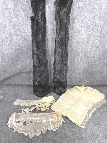 Antique lace remnants - remnants, cotton