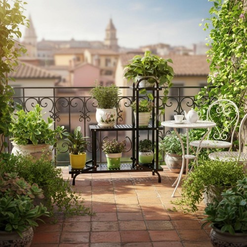Plant stand mobile wheels - plant,
