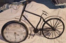 Antique bicycle clock