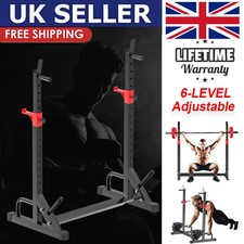 Squat Racks Barbell Rack Stand Adjustable Weight Bench Press Home Gym Workout